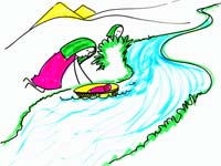 Jochebed Floats Moses in a Basket.